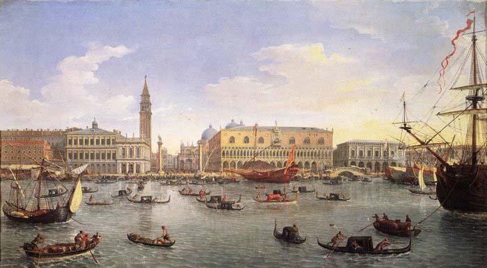 Gaspar Van Wittel The Molo Seen from the Bacino di San Marco 1697 Spain oil painting art